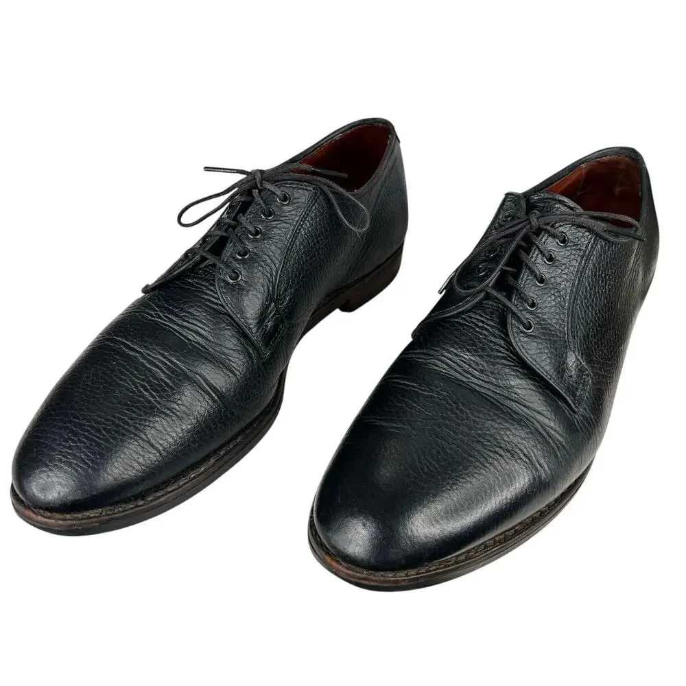 Allen Edmonds Men’s Pebbled Wide Black Leather Oxford Size US 10 E